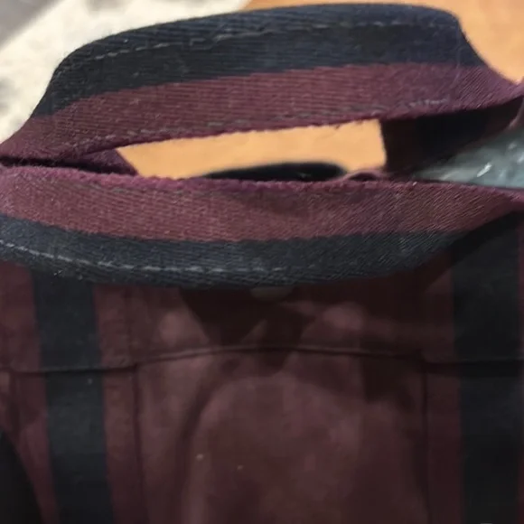Hermes Paris Fourre Tout Burgundy and Black Tote Bag 16.75x11.5 - Picture 6 of 11